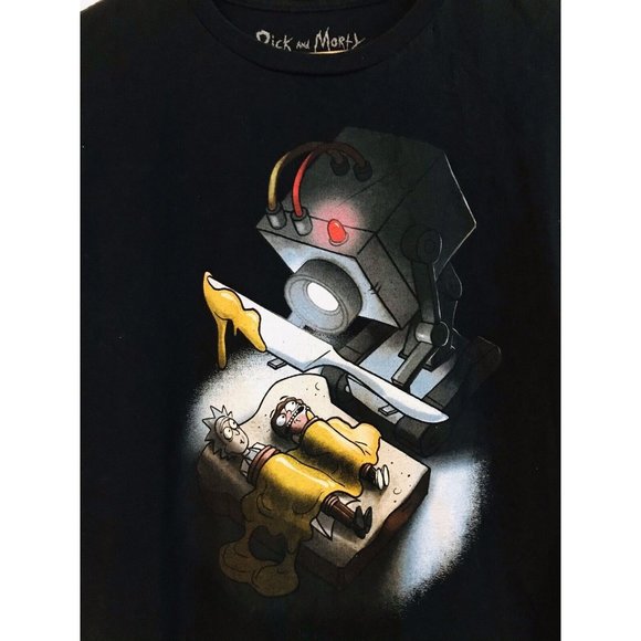 Rick and Morty Bread Robot Mens Small T Shirt - Picture 2 of 4